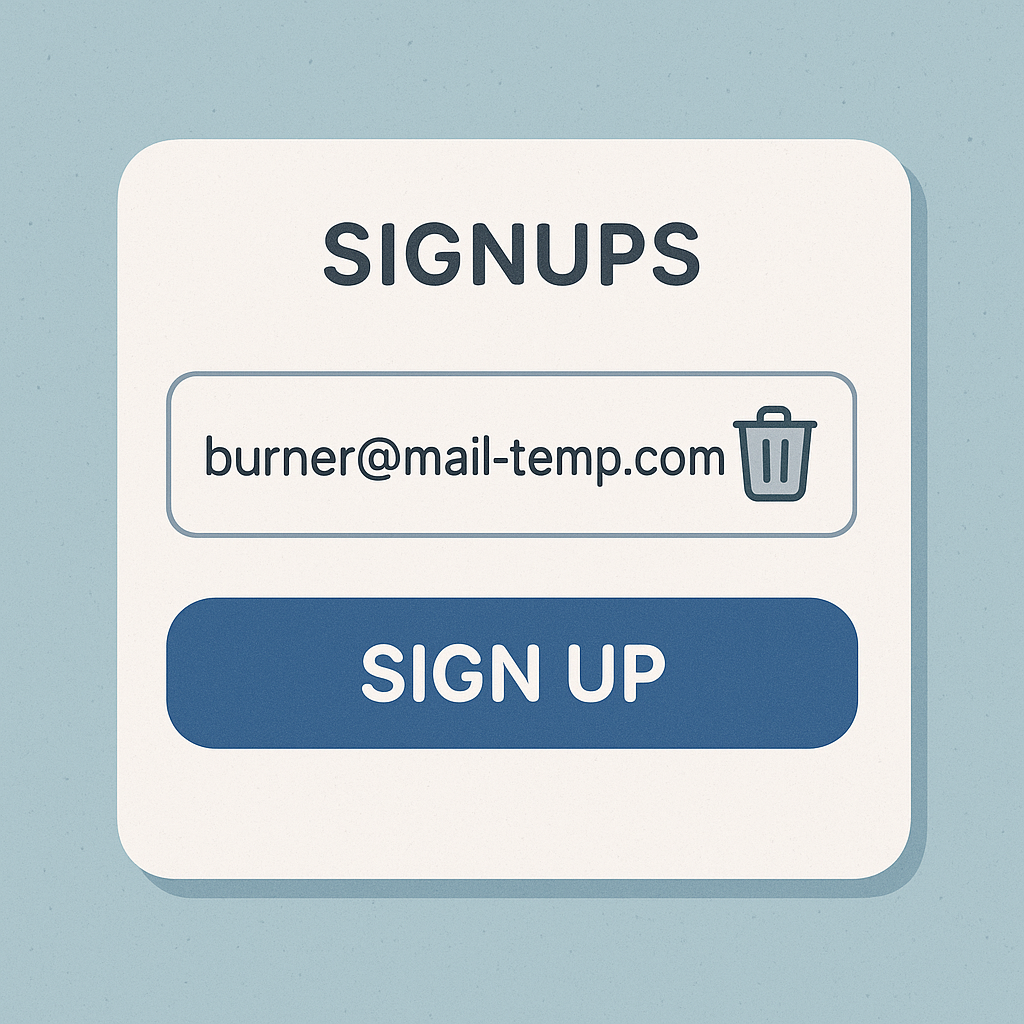 🧊 Disposable Burner Mail for Signups